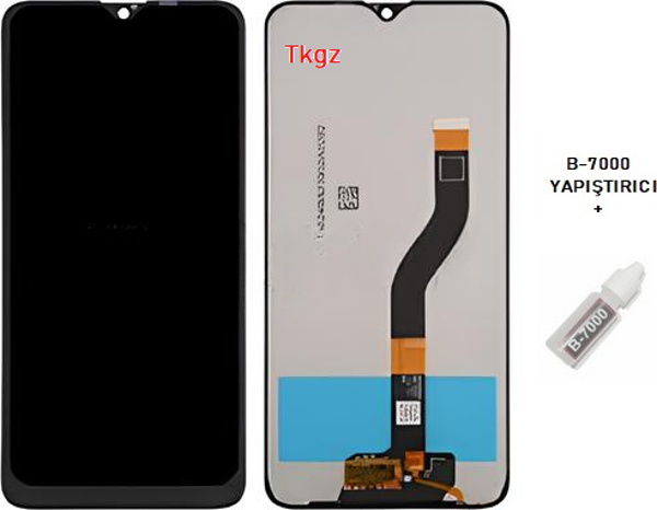 Tkgz - Samsung Galaxy A10  - SM-A105 Uyumlu Lcd Ekran Dokunmatik Orijinal + B-7000 - Image 1