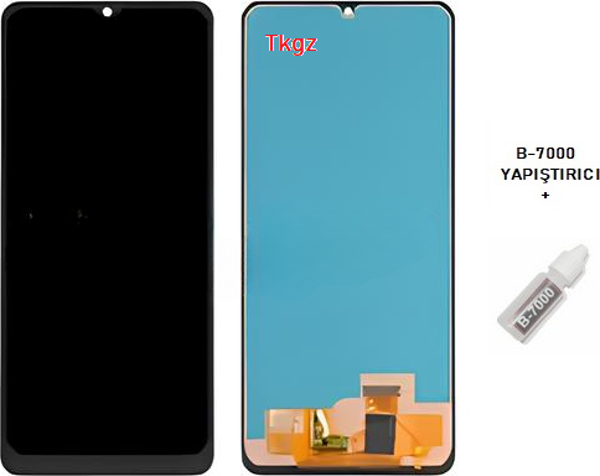 Tkgz - Samsung Galaxy A22  -4G - SM-A225 Uyumlu Lcd Ekran Dokunmatik Orijinal + B-7000 - Image 1