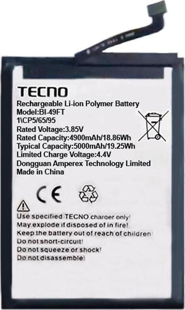 Tecno Spark 8C Uyumlu Batarya Pil Sıfır Orijinal - Image 1