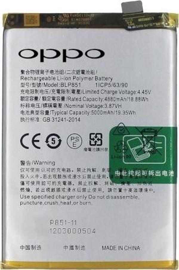 Oppo A74 - 4G - BLP 851 Uyumlu Batarya Pil Sıfır Orijinal - Image 1