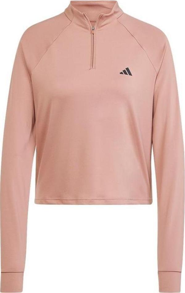 adidas Çocuk  Pembe  Sweatshirt TR-ES 1/4ZIP JP1822 - Image 1