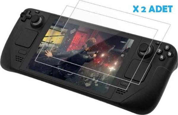 Pgtech Steam Deck Oyun Konsolu 9H Temperli 2'Li Cam Ekran Koruyucu - Image 1