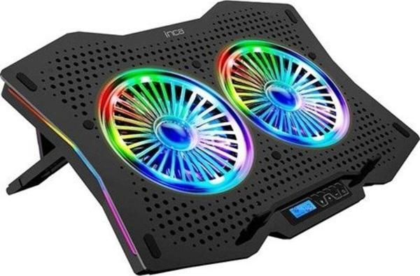 Inca Inc-607 2 Fanlı Rgb Arrax Notebook Soğutucu, Siyah - Image 1