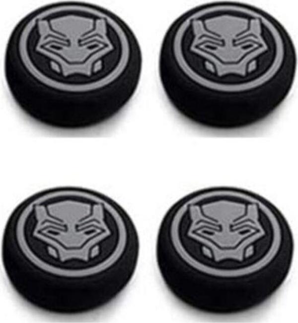 Cafele Black Panter Gri Xbox One-Xbox S-Xbox X Ps4 Ps5 Analog Koruyucu Silikon Pad - Image 1