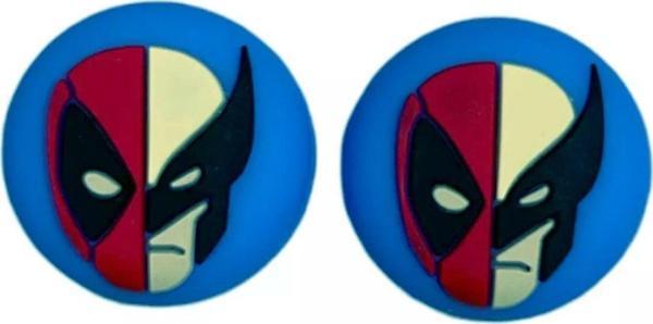 Dobe Deadpool & Wolverine  Ps5/Ps4/Ps3/Xbox One/One X/One S/Series X/Series S  3D Analog Silikon -2 Adet - Image 1