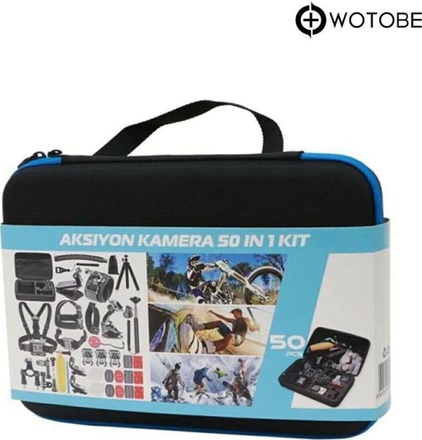 Wotobe 50 Parça Aksiyon Kamerası Aksesuar Seti - Image 1