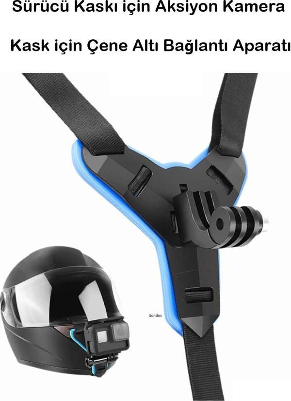 Wotobe Aksiyon Kamera Sürücü Kaskı Alt Çene Bağlantı Aparatı Aksiyon Kamera Motorsiklet Kask Tutucu - Image 1