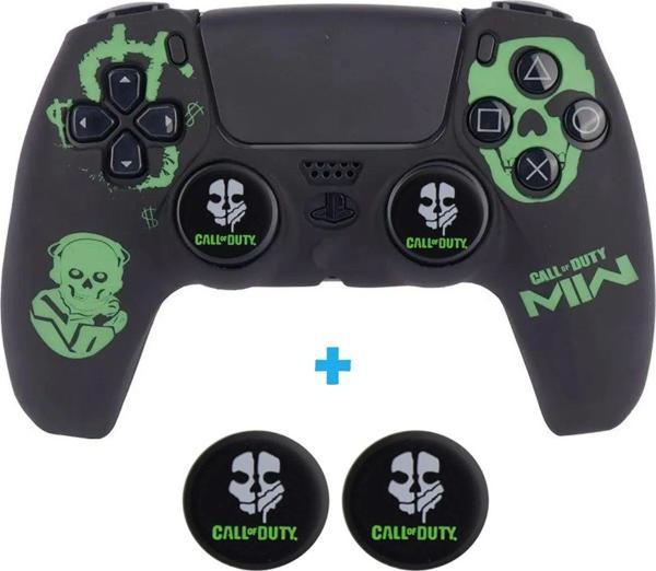 Dobe Ps5 Dualsense Call Of Duty  Koruyucu Silikon Kılıf + Analog Silikon Koruyucu - Image 1