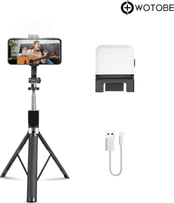 Wotobe 7 Kademeli 360 Derece Ayarlanabilir 1.70 Metre Kumandalı Kamera Sabitleyici Tripod - Image 1