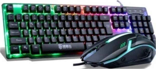 Cafele Lennox T302 Rgb Işıklı Mekanik Q Klavye Mouse Fare Set - Image 1