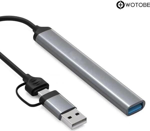 Wotobe 5'İ 1 Arada Usb-C Usb-A Usb 2.0/3.0 Sd Tf Dönüştürücü Hub - Image 1