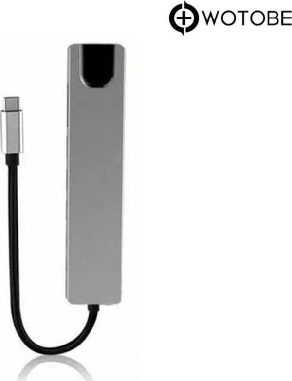 Wotobe 8'İ 1 Arada 4K 60Hz Usb Type C Sd Tf Hdtv Rj45 Dönüştürücü Hub - Image 1