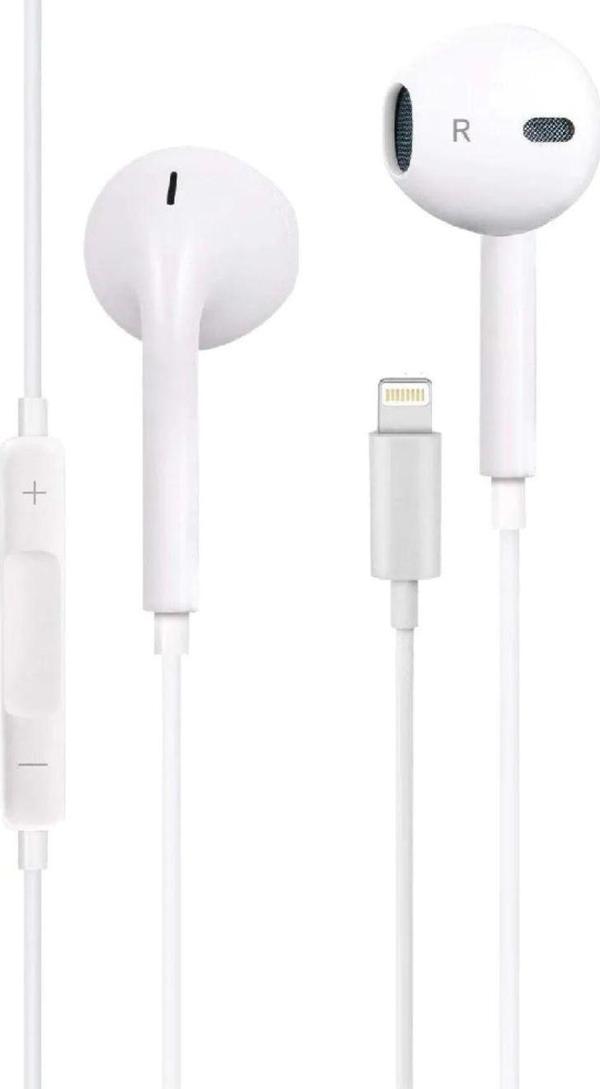 Cafele I7 Lighthing To Stereo Earphone Kablolu Kulaklık Beyaz - Image 1