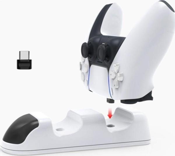 Cafele Tp5-0506 Led Göstergeli Çiftli Ps5 Playstation 5 Manyetik Şarj Standı - Image 1