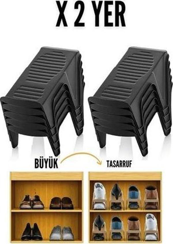 Findit 10 LU Ayakkabı Rampası Yer Tasarruf Organizeri Mehle - Image 1