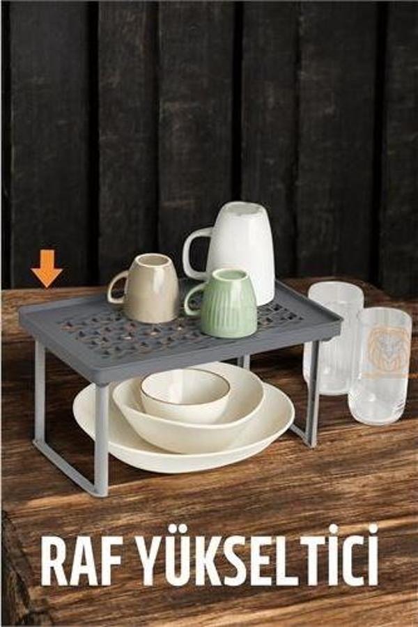 Findit Dolap İçi Raf Yükseltici GRİ Boundless Design 334788 - Image 1