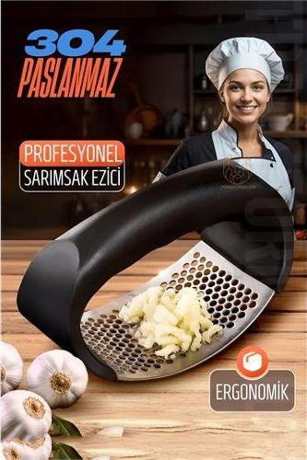 Sarımsak Ezici Zencefil Meyve Ezici 304 Paslanmaz Çelik - Image 1