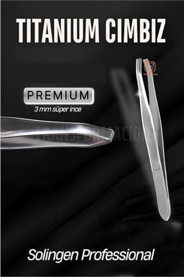 3 mm İnce Uçlu Cımbız Titanyum Çelik Solingen Professional - Image 1