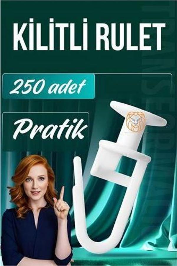 Kilitli Perde Düğmesi Perde Ruleti Perde Düğmesi 250 Adet - Image 1