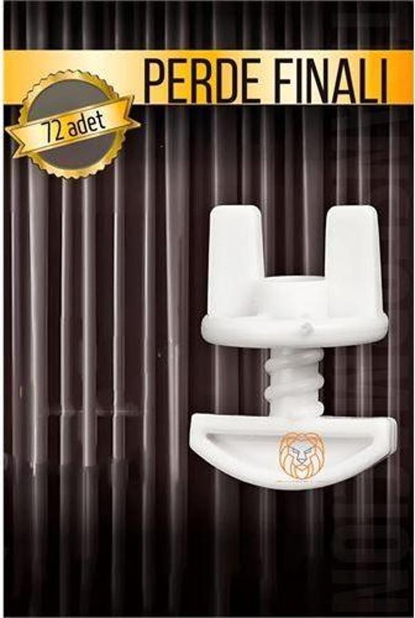 Perde Finali Perde Sonlandırıcı Stop Korniş Finali Sonu 72 Adet - Image 1