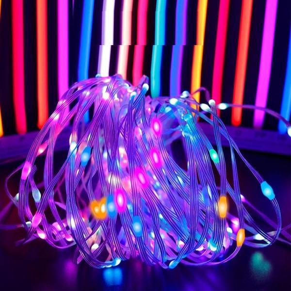 IP65 10 METRE USB KUMANDALI +CEP KONTROL DIŞ MEKAN IŞIĞI RGB LED LİGHT RENKLİ LED IŞIK SU GEÇİRMEZ - Image 1