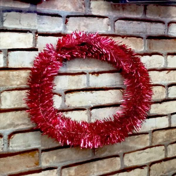 VIP 5 METRE PARLAK METALİK KIRMIZI ÇAM DALI YILBAŞI GARLANDI KIRMIZI GARLAND KIRMIZI NOEL AĞACI DALI - Image 1
