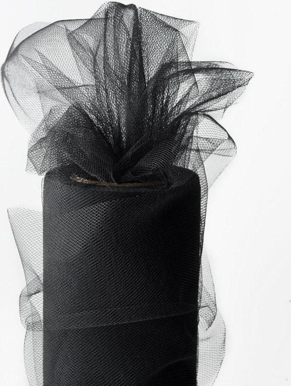 27 METREX70 CM SİYAH SÜSLEME TÜLÜ SİYAH TÜL SİYAH ARABA DÜĞÜN SİYAH DEKOR TÜL BLACK DECORATION TULLE - Image 1