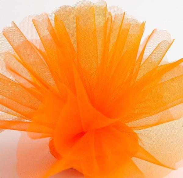27 METREX70 CM TURUNCU SÜSLEME TÜLÜ TURUNCU TÜL ARABA ÇİÇEK DÜĞÜN DEKOR TÜL ORANGE DECORATION TULLE - Image 1