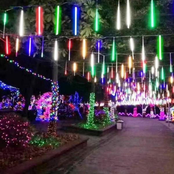MULTİ COLORS METEOR LED LİGHT RENKLİ METEOR LED IŞIK AKAN IŞIK RENKLİ YAĞMUR DAMLASI IŞIK RENKLİ LED - Image 1
