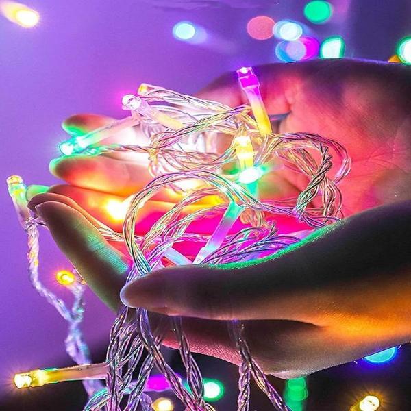 RENKLİ YILBAŞI AĞACI IŞIĞI 10 METRE RENKLİ LED IŞIK RENKLİ NOEL IŞIĞI RENKLİ İP LED IŞIK 220VFİŞLİ - Image 1