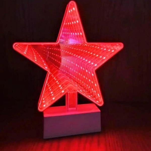STAR LED LİGHT 3D TUNNEL LAMP 3D IŞIKLI YILDIZ USB+PİLLİ LED IŞIK YILDIZ DEKOR IŞIĞI YILBAŞI IŞIĞI - Image 1