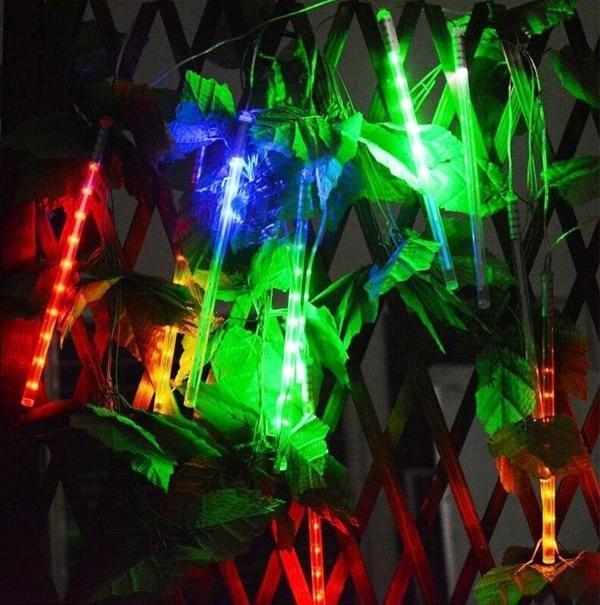 DEKOR DÜĞÜN IŞIKLARI METEOR LED LİGHT RENKLİ METEOR LED IŞIK AKAN IŞIK RENKLİ YAĞMUR DAMLASI IŞIK - Image 1