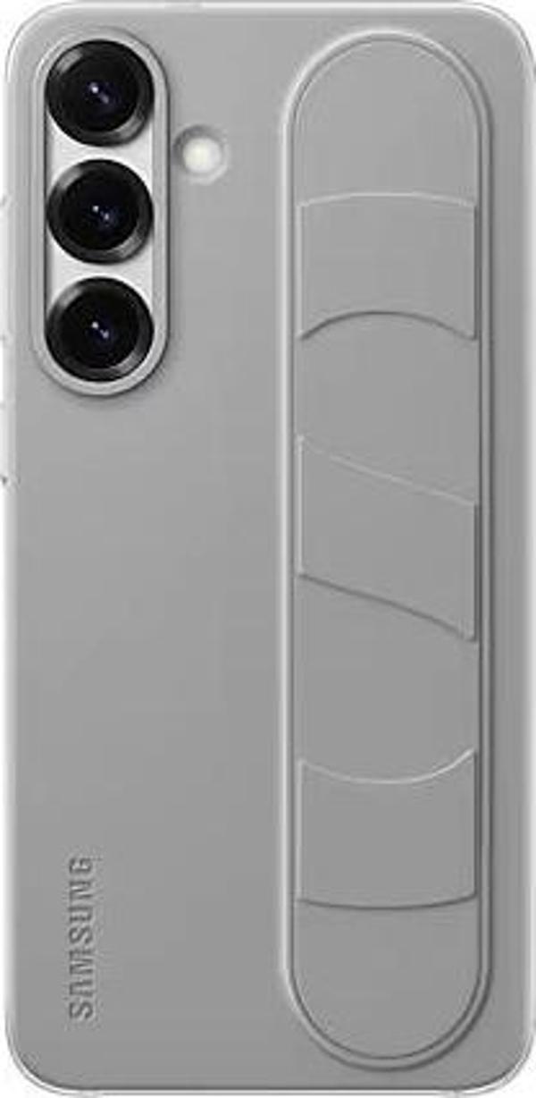Samsung Galaxy S25+ Standlı Kordonlu Kılıf Gri - Image 1