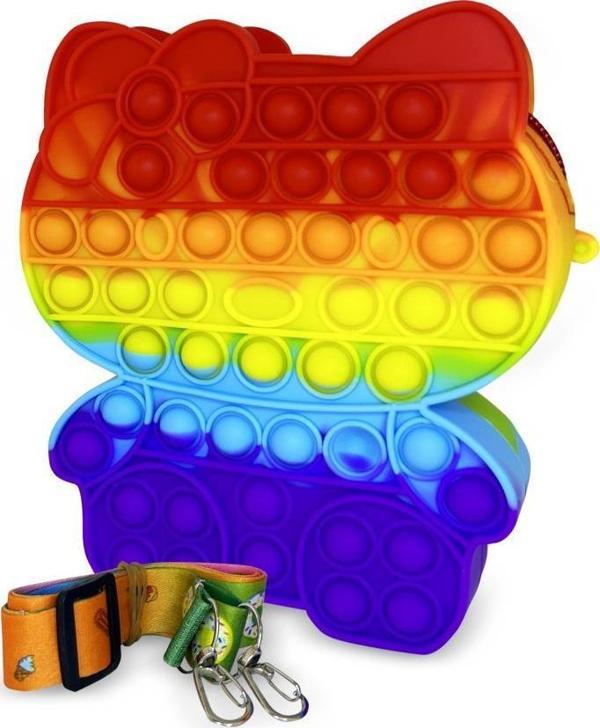 Ogi Mogi Toys Silikon Renkli Kedi Omuz Çantası - Image 1