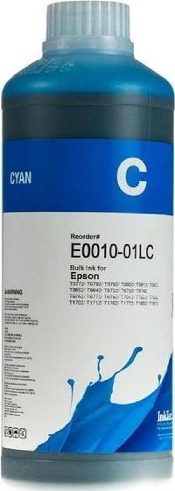 InkTec Epson Muadil 1LT Cyan Mürekkep (L Serisi)(E0010-01LC) - Image 1