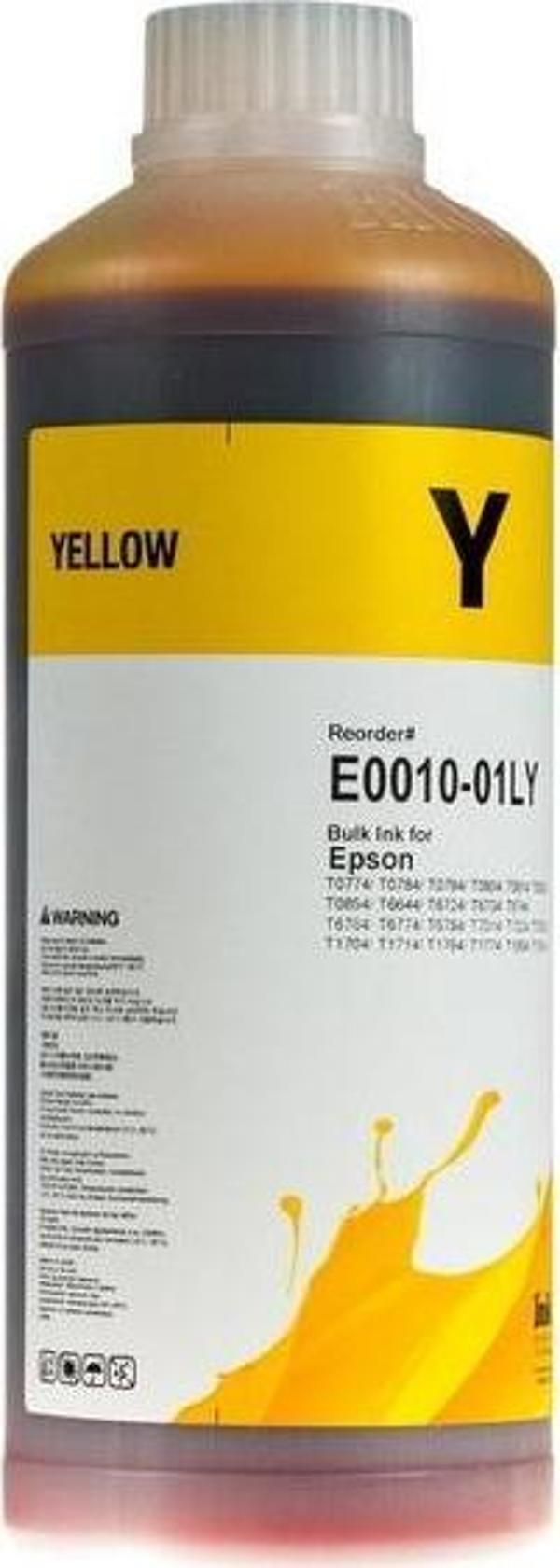InkTec Epson Muadil 1LT Yellow Mürekkep (L Serisi)(E0010-01LY) - Image 1