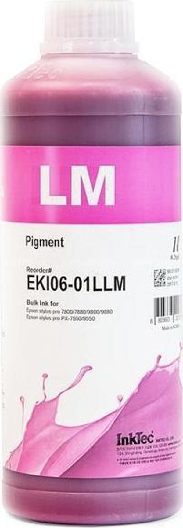 InkTec Epson Stylus Pro Muadil 1LT Light Magenta Pigment Mürekkep (EKI06-01LLM) (PowerChrome K3) - Image 1