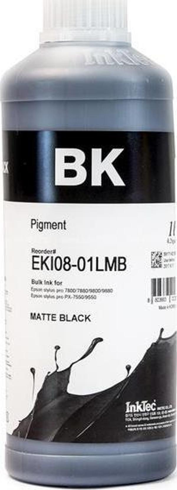 InkTec Epson Stylus Pro Muadil 1LT Matte Black Pigment Mürekkep (EKI08-01LMB) (PowerChrome K3) - Image 1