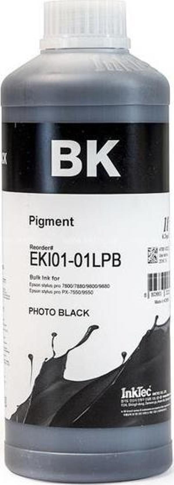 InkTec Epson Stylus Pro Muadil 1LT Photo Black Pigment Mürekkep (EKI01-01LPB) (PowerChrome K3) - Image 1