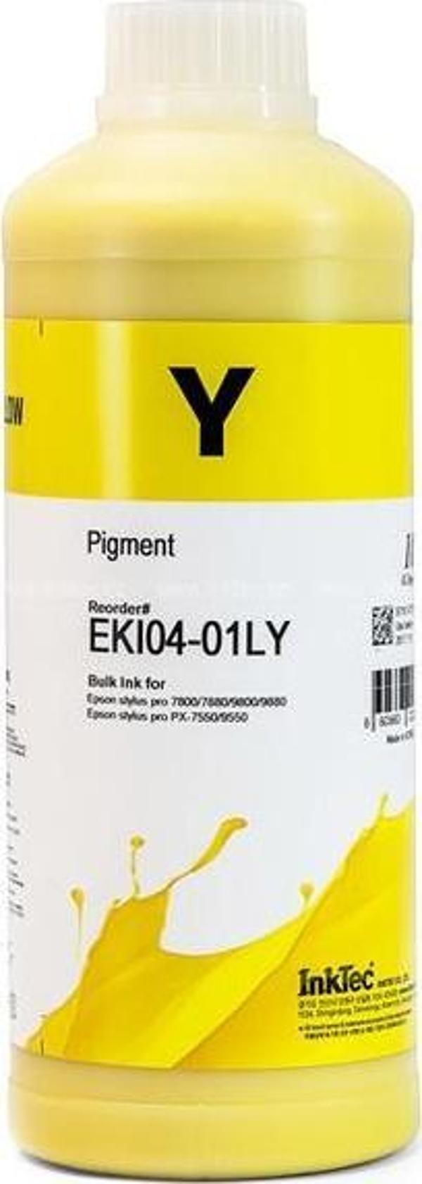 InkTec Epson Stylus Pro Muadil 1LT Yellow Pigment Mürekkep (EKI04-01LY) (PowerChrome K3) - Image 1