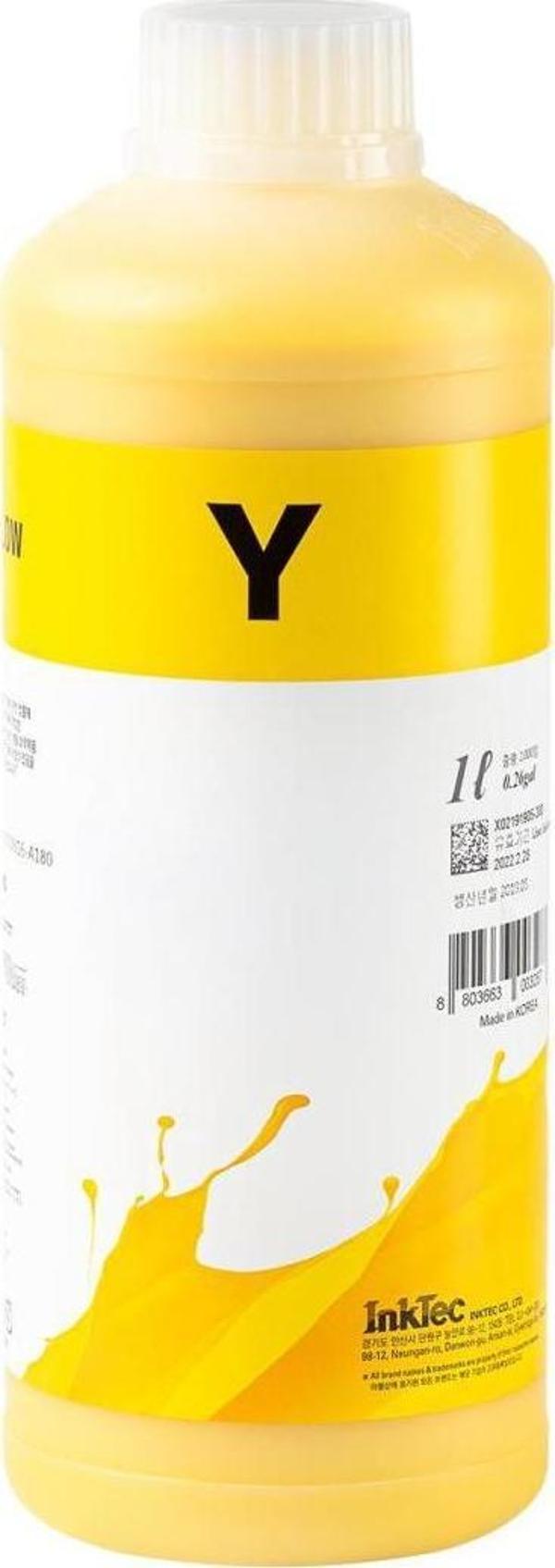 InkTec Hp Uyumlu 1LT Sarı Pigment Mürekkep (H5971-01LY) - Image 1