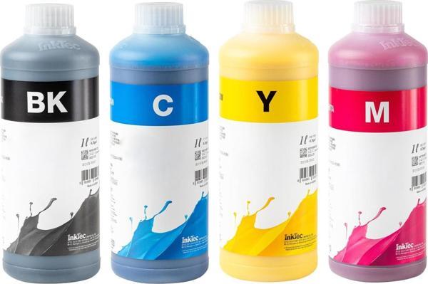 InkTec Hp Uyumlu 1LTx4 Renk Set Pigment Mürekkep (H5970-5971) - Image 1