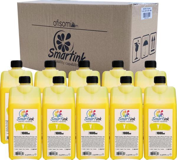 Smartink HP Uyumlu Pigment Mürekkep 10Litre Sarı (H971P-H973P-H980P) - Image 1