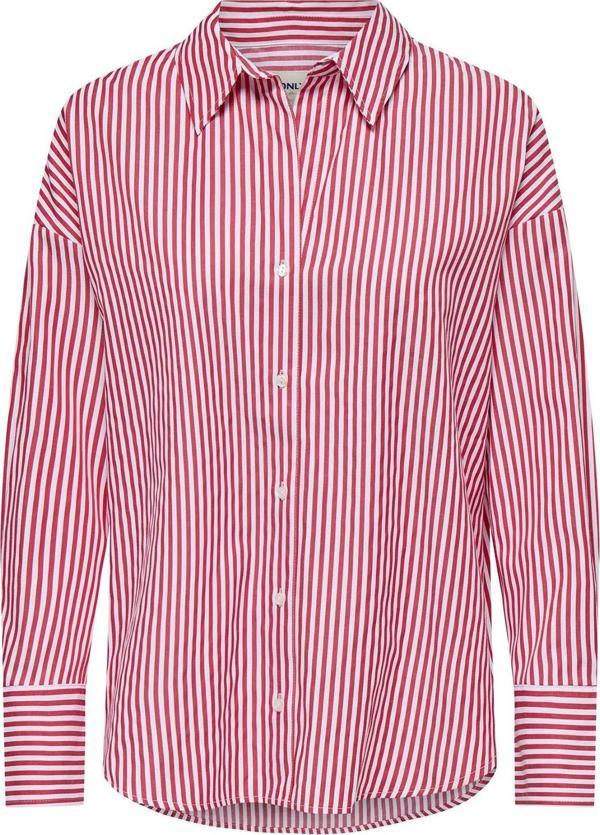 Only Kadın Onloregon Uzun Kollu Regular Fit Gömlek 15314330 Kırmızı - Image 1