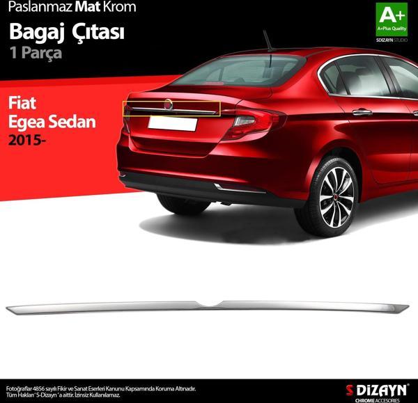 S-Dizayn Fiat Egea SD Krom Bagaj Çıtası 2015 Üzeri A+ Kalite (Mat Krom) - Image 1