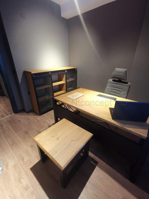 NTCollection Masif Ağaç Ofis Dörtlü Takım - 160 cm - Renk Seçenekli - Image 1