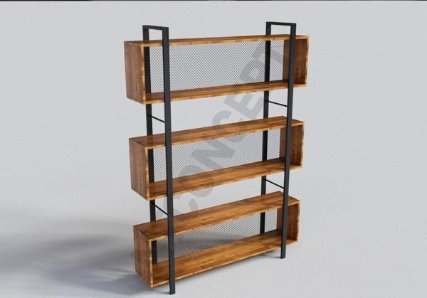 NTCollection Tora Masif Ağaç Kitaplık Vitrin En 80 cm - Image 1