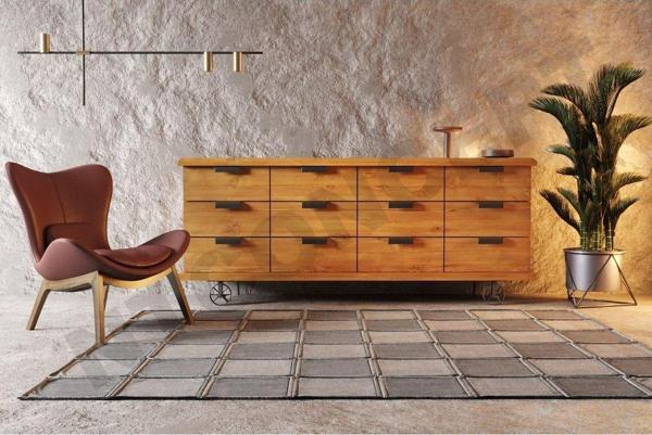 NTCollection Ahe Çekmeceli Masif Ahşap Konsol ( 200 cm )  - Image 1
