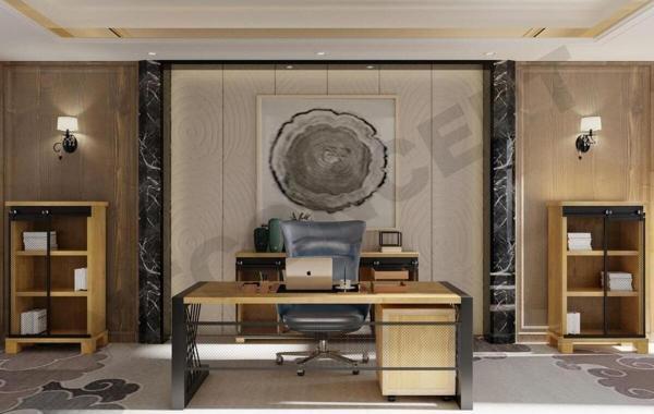 NTCollection Nita Doğal Ahşap Ofis ve Çalışma Odası Takımı - 140'lık Takım - Image 1