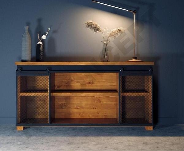 NTCollection Arme Masif Ağaç Ray Kapak Konsol ( 160 cm )  - Image 1